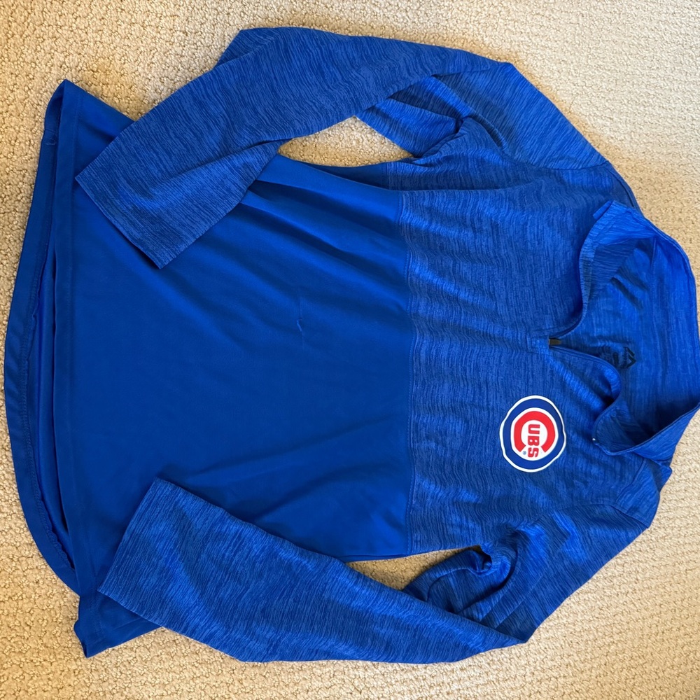 Blue Chicago Cubs Long Sleeve Pullover